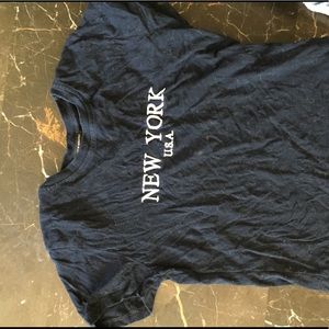 New York navy blue brandy Melville top